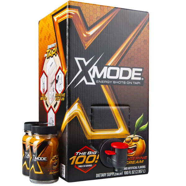 100 ENERGY SHOTS ON TAP – TANGERINE SCREAM – XMODE