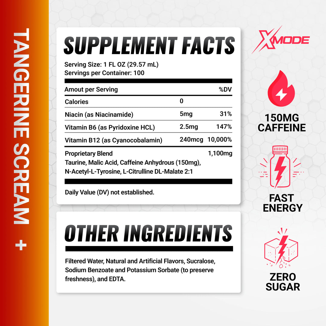 100 ENERGY SHOTS ON TAP – TANGERINE SCREAM