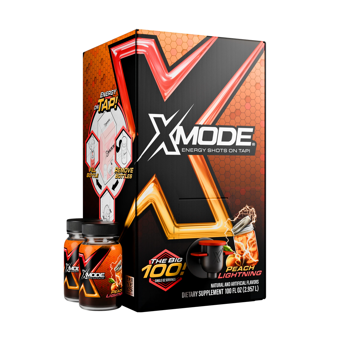 100 ENERGY SHOTS ON TAP – PEACH LIGHTNING