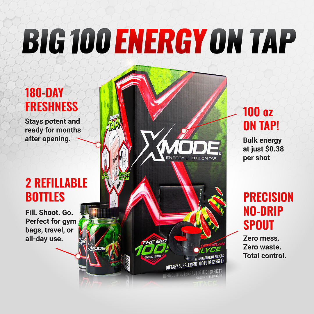 100 ENERGY SHOTS ON TAP – WATERMELON SLYCE