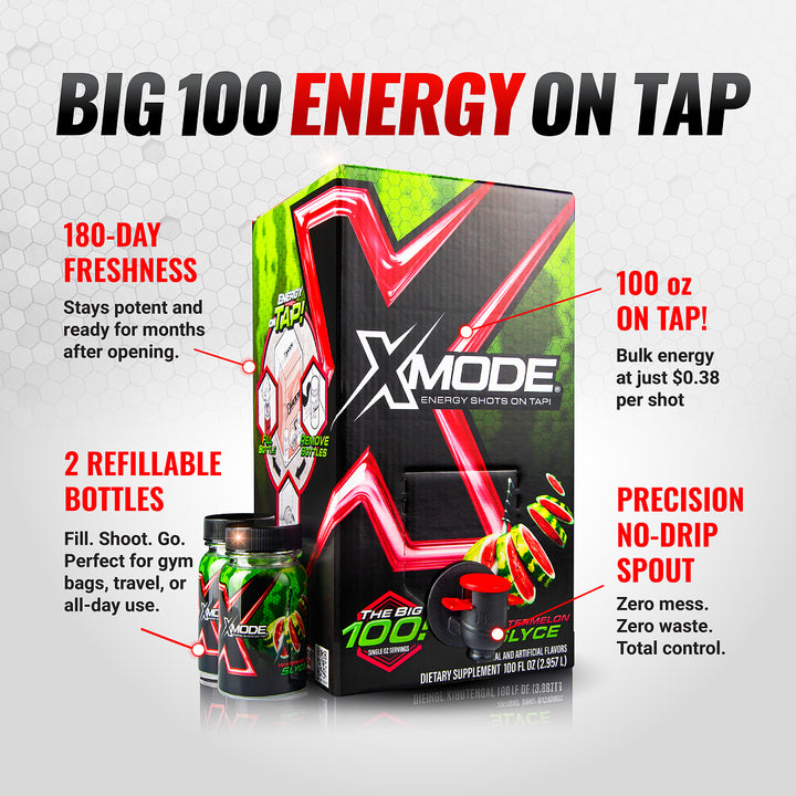 100 ENERGY SHOTS ON TAP – WATERMELON SLYCE