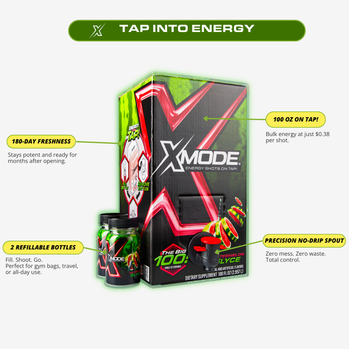 100 ENERGY SHOTS ON TAP – WATERMELON SLYCE